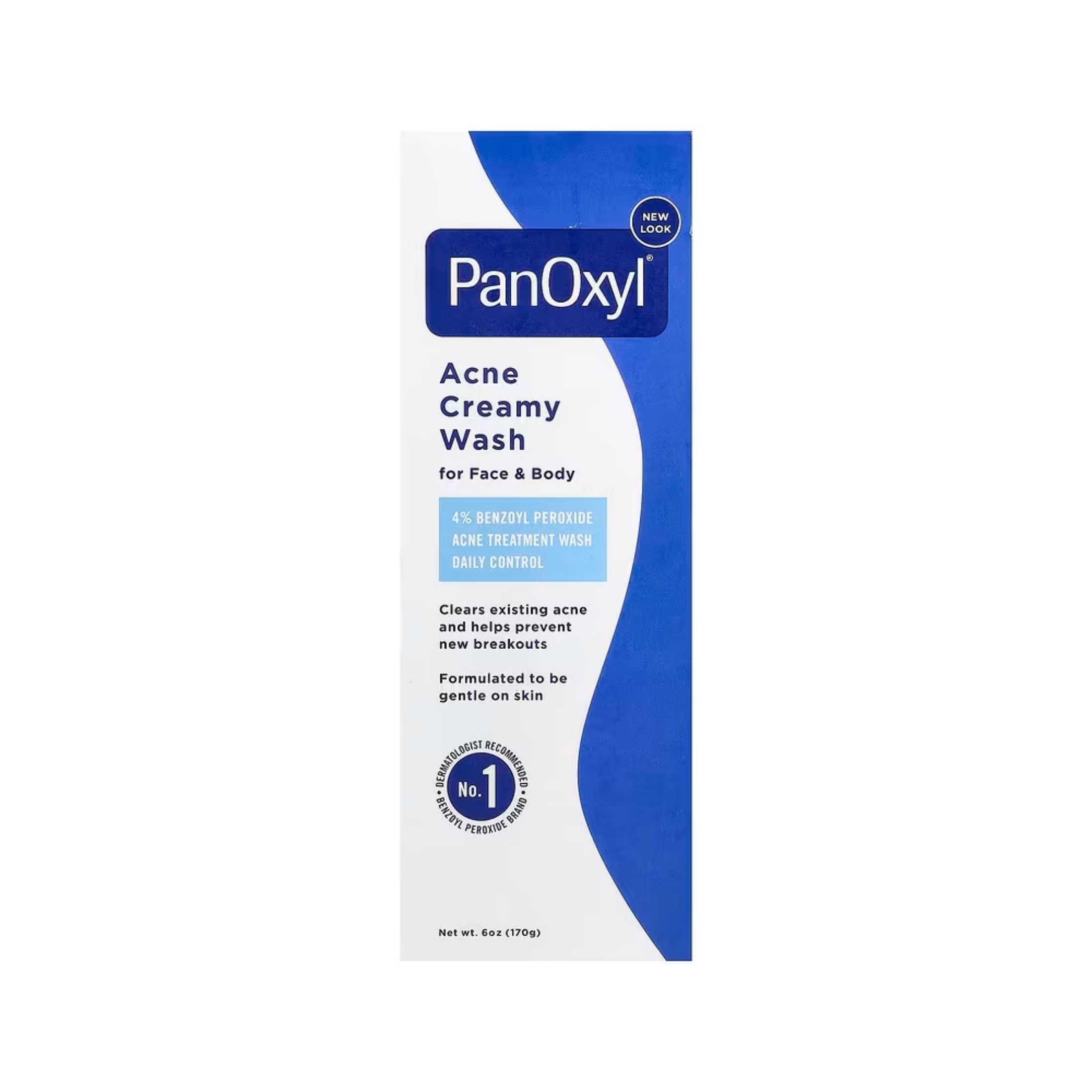 PanOxyl Benzoyl Peroxide 4% Daily Control Acne Creamy Wash, 6 Oz