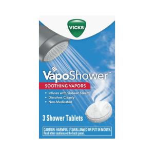 Vicks Vapo Shower, Dissolvable Shower Tablets, Soothing Non Medicated Vapors, 3 Ct