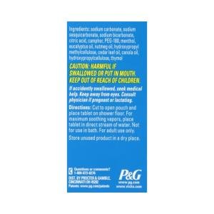 Vicks Vapo Shower, Dissolvable Shower Tablets, Soothing Non Medicated Vapors, 3 Ct