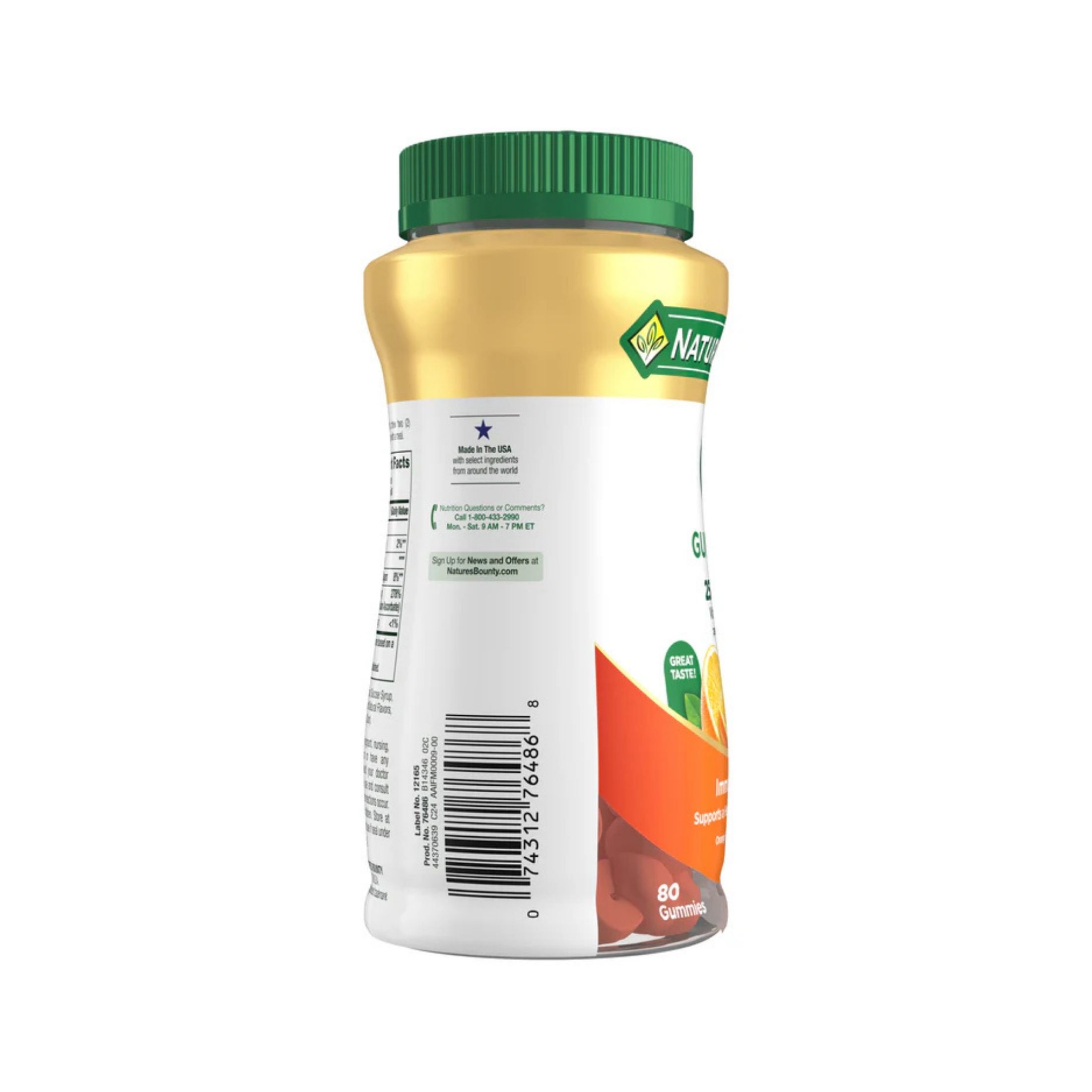 Nature's Bounty Orange Flavored Vitamin C Gummies