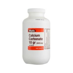 Rugby Calcium Carbonate 648 Mg 1000 Tabs