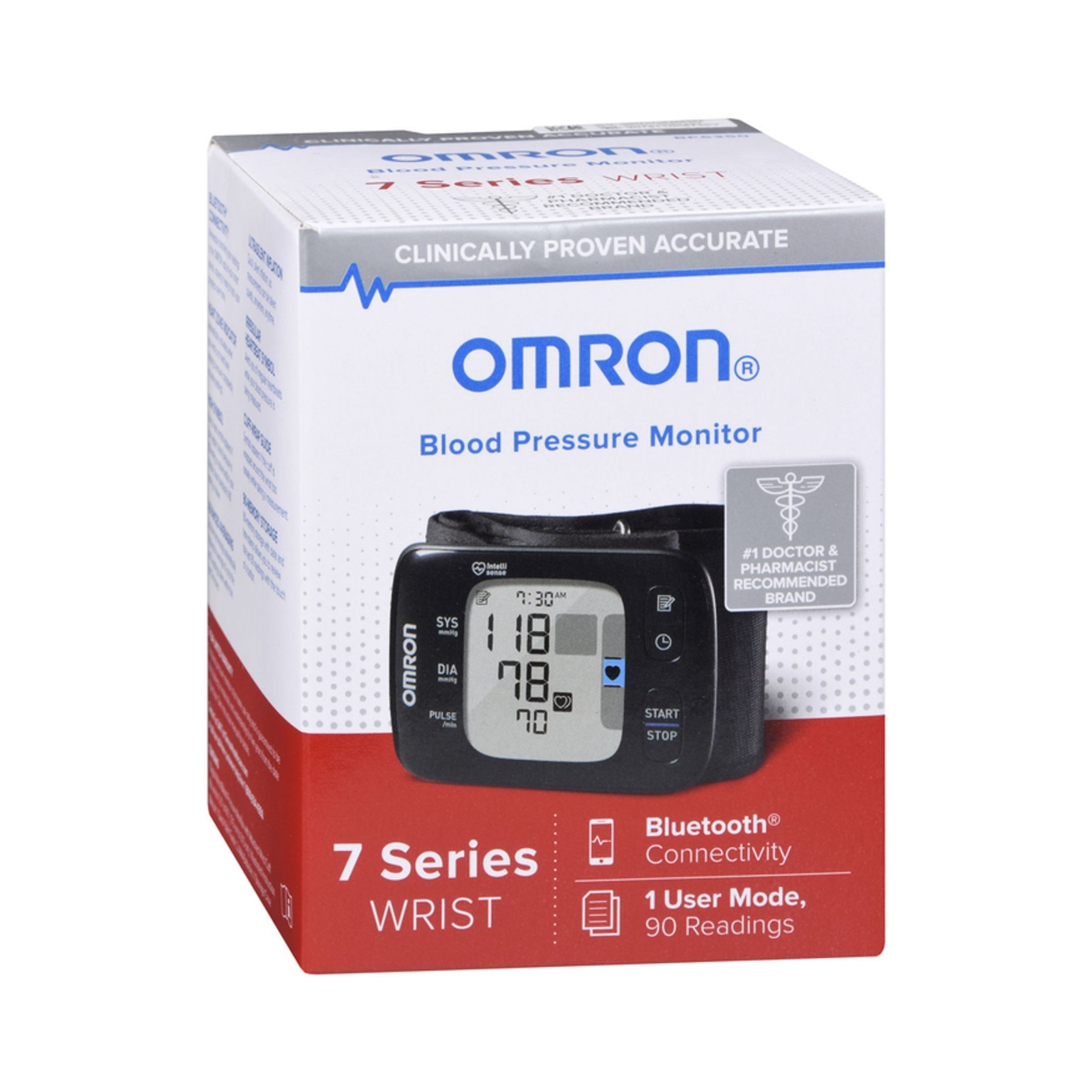 Omron 7 Series Wireless Wrist Blood Pressure Monitor Black BP6350