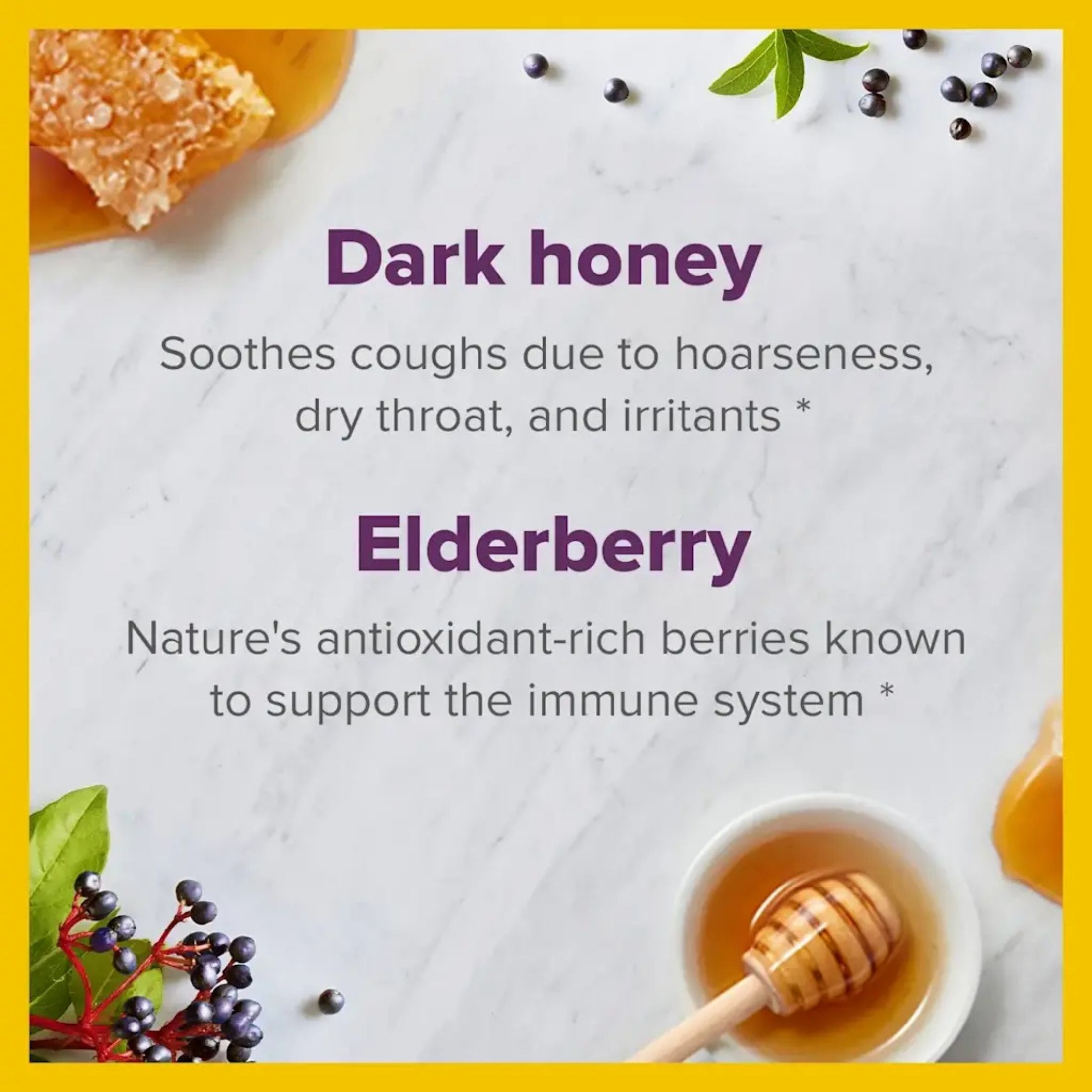 Zarbee's Naturals Complete Daytime Cough Syrup Immune, Honey, Elderberry, Vitamin C, D Zinc, 8 Fl Oz