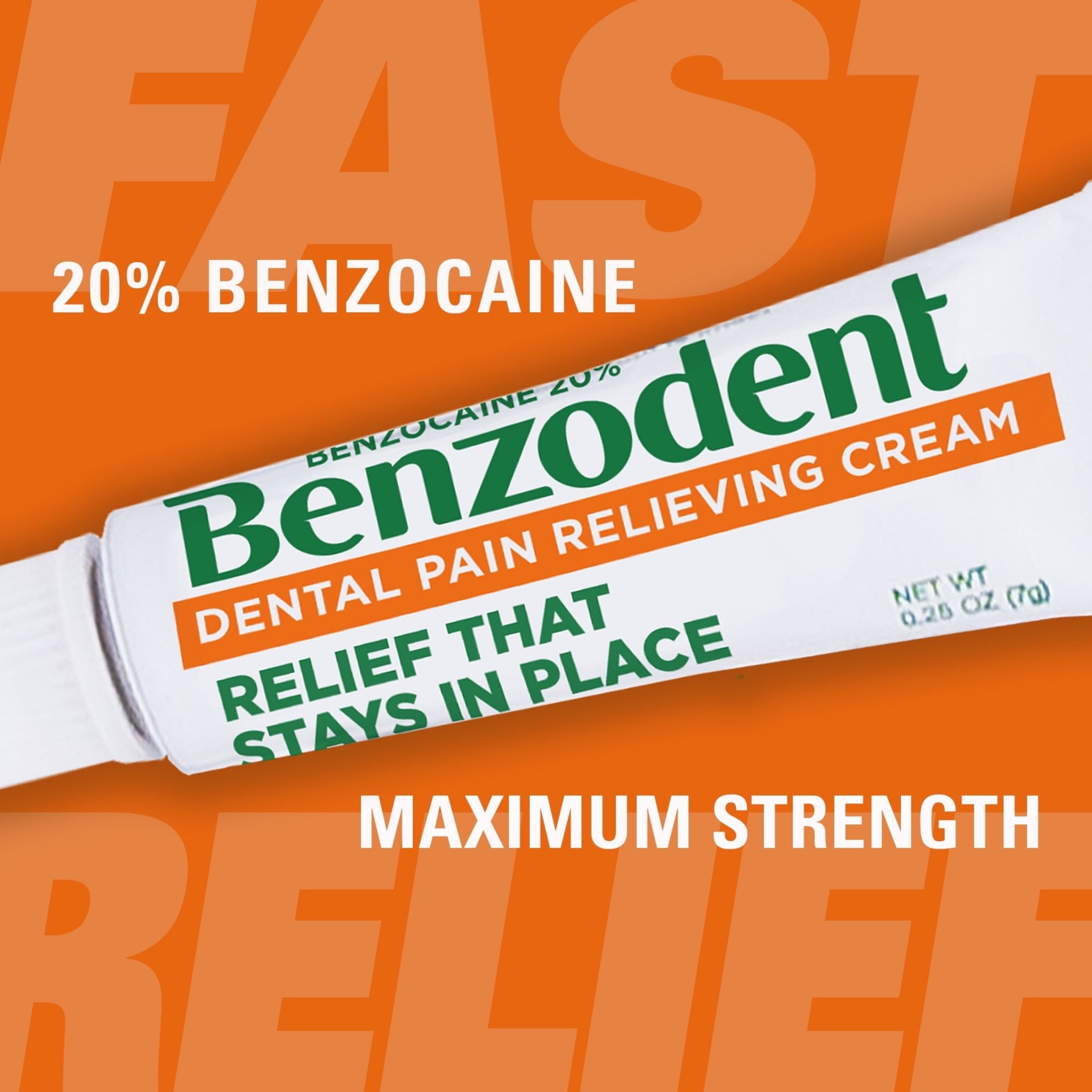 Benzodent Denture Pain Relieving Cream