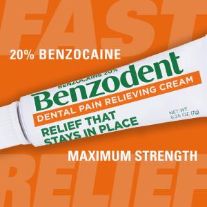 Benzodent Denture Pain Relieving Cream