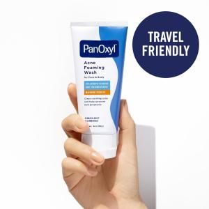 PanOxyl Acne Foaming Wash Benzoyl Peroxide 10 Maximum Strength Antimicrobial, 5.5 Ounce