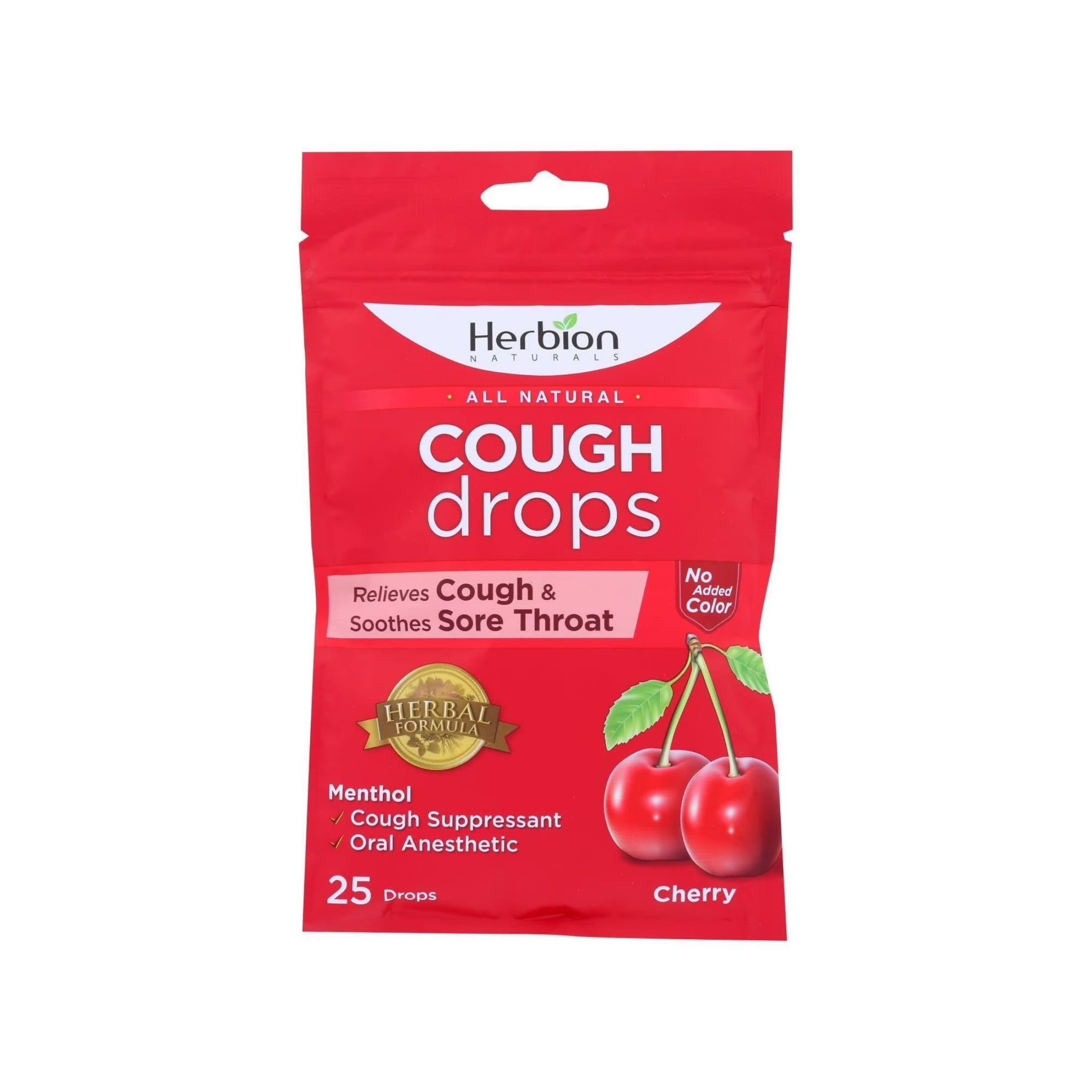 Herbion Naturals Cough Drops Cherry - 1 Each