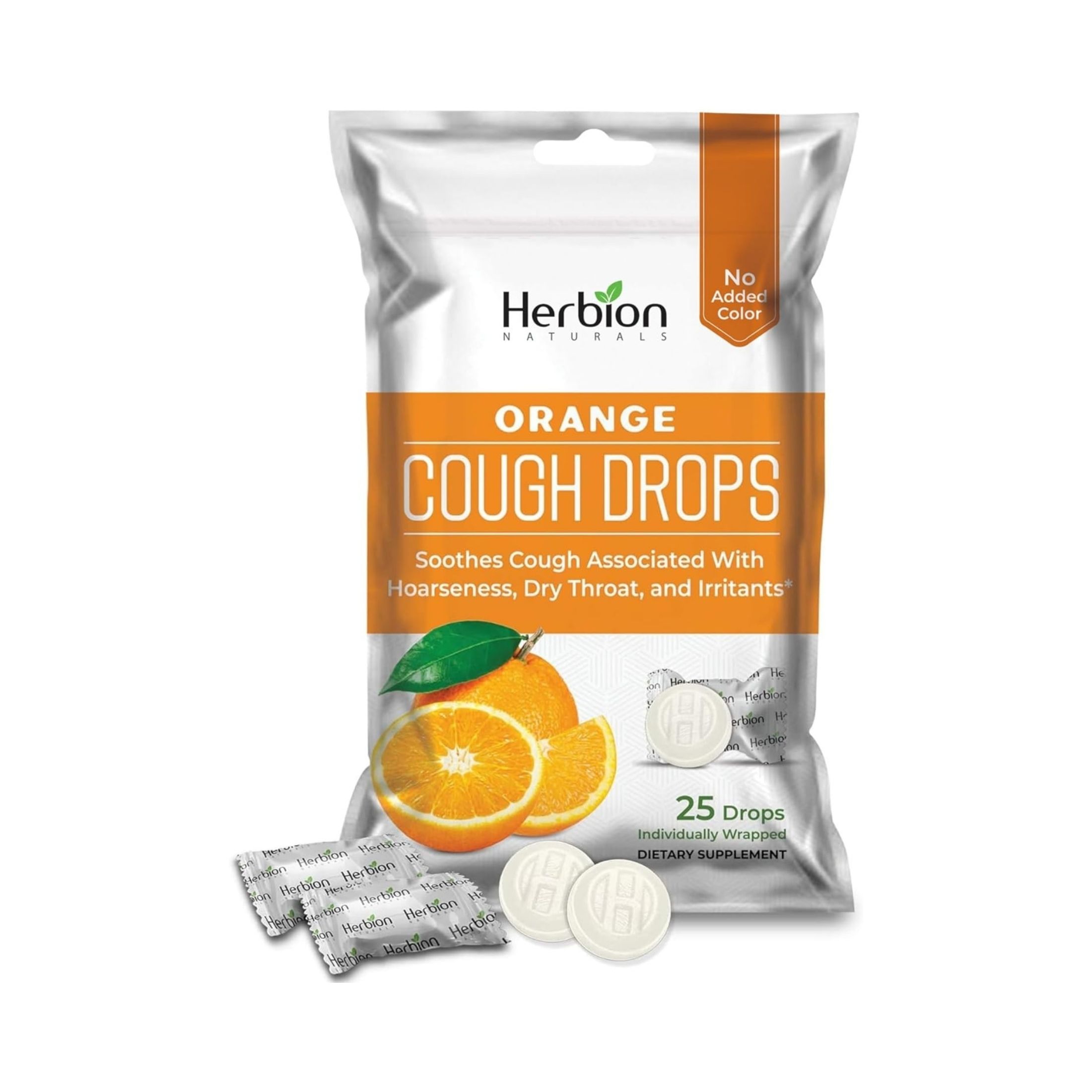Herbion Naturals Cough Drops, Orange