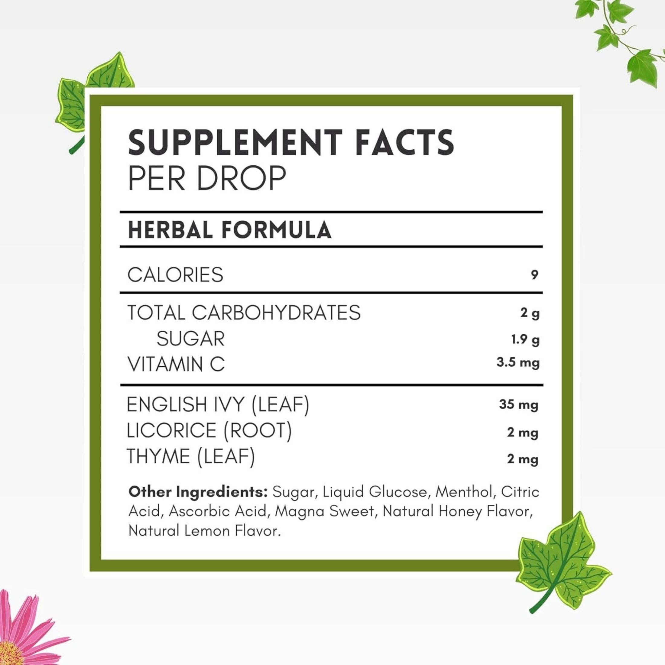 Herbion Naturals Ivy Leaf Cough Drops, 0