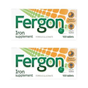 Fergon High Potency Iron Highly Soluble & Easily Digested, 27 Mg Iron, 100 Tablets