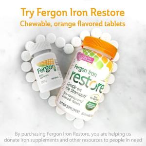 Fergon High Potency Iron Highly Soluble & Easily Digested, 27 Mg Iron, 100 Tablets