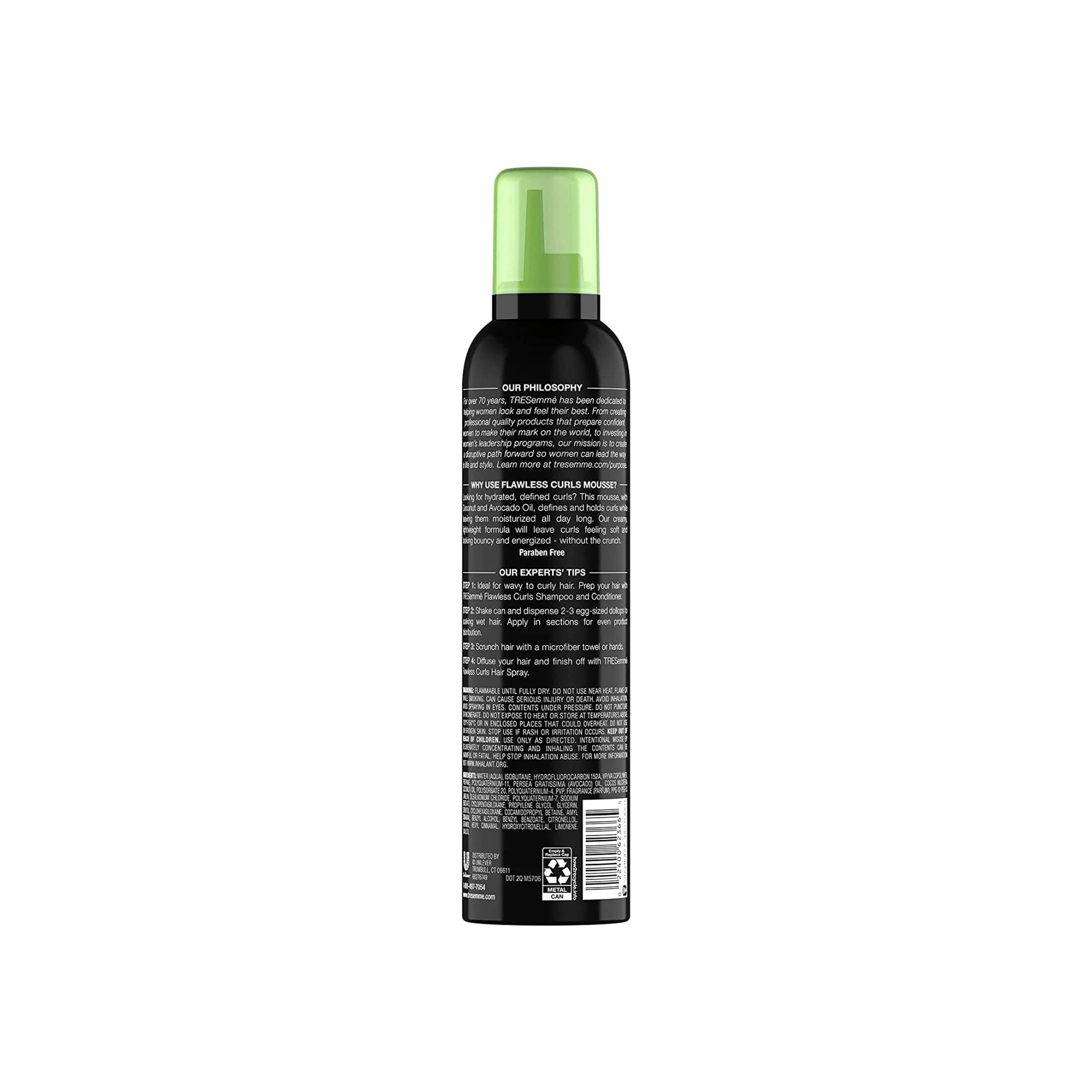 TRESemme Curl Care Flawless Curls Mousse Extra Hold 10.5 Oz