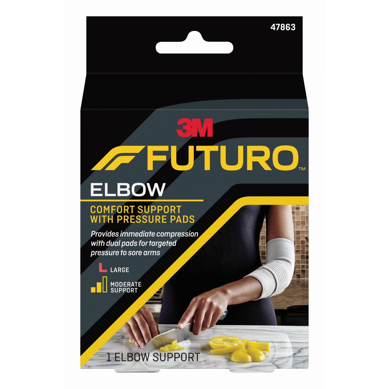 Futuro Elbow Comfort Support With Pressure Pads Large
