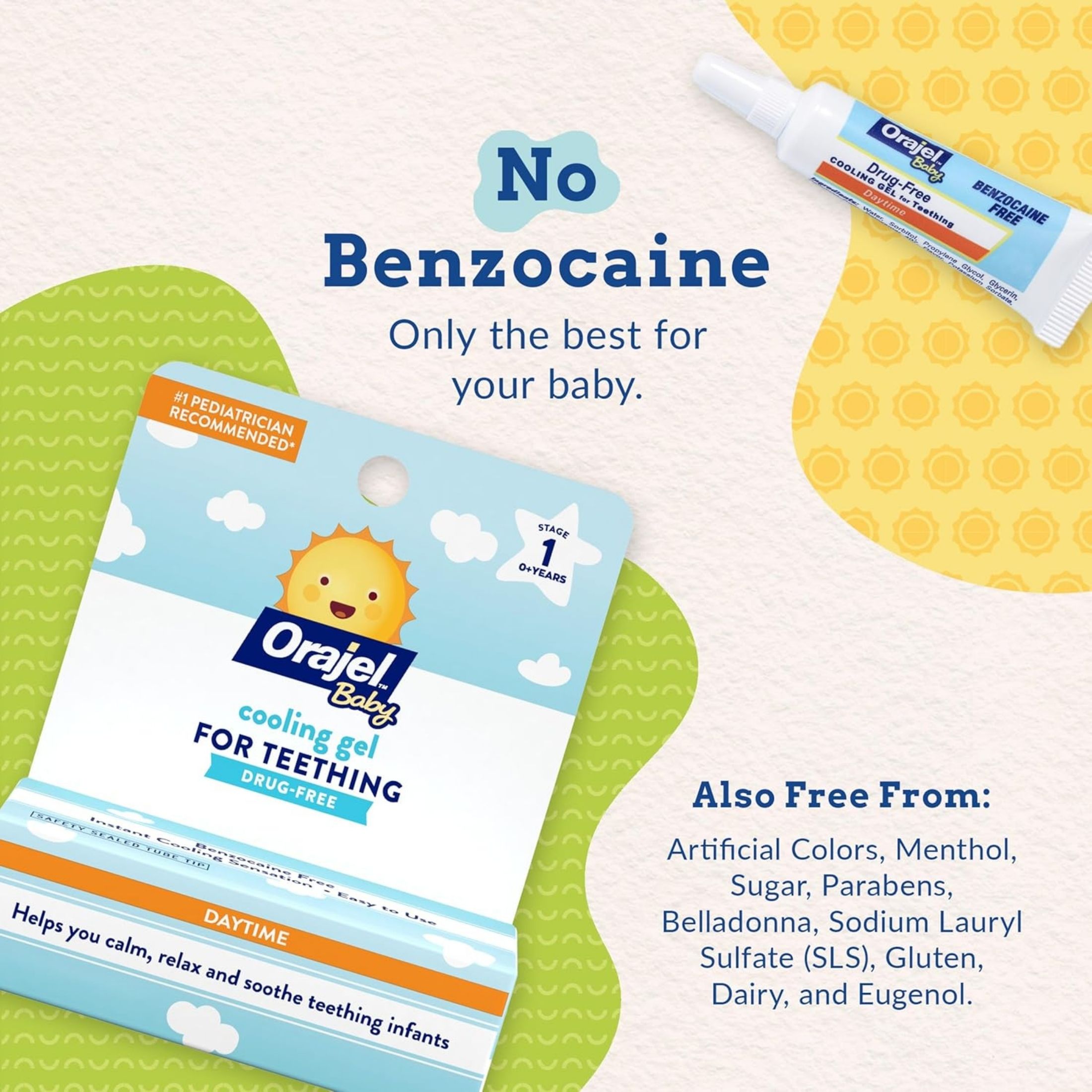 Orajel Baby Cooling Gel For Teething, Non Medicated