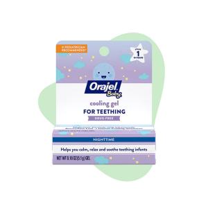 Orajel Baby Cooling Gel For Teething Drug-Free Nighttime 0.18 Oz