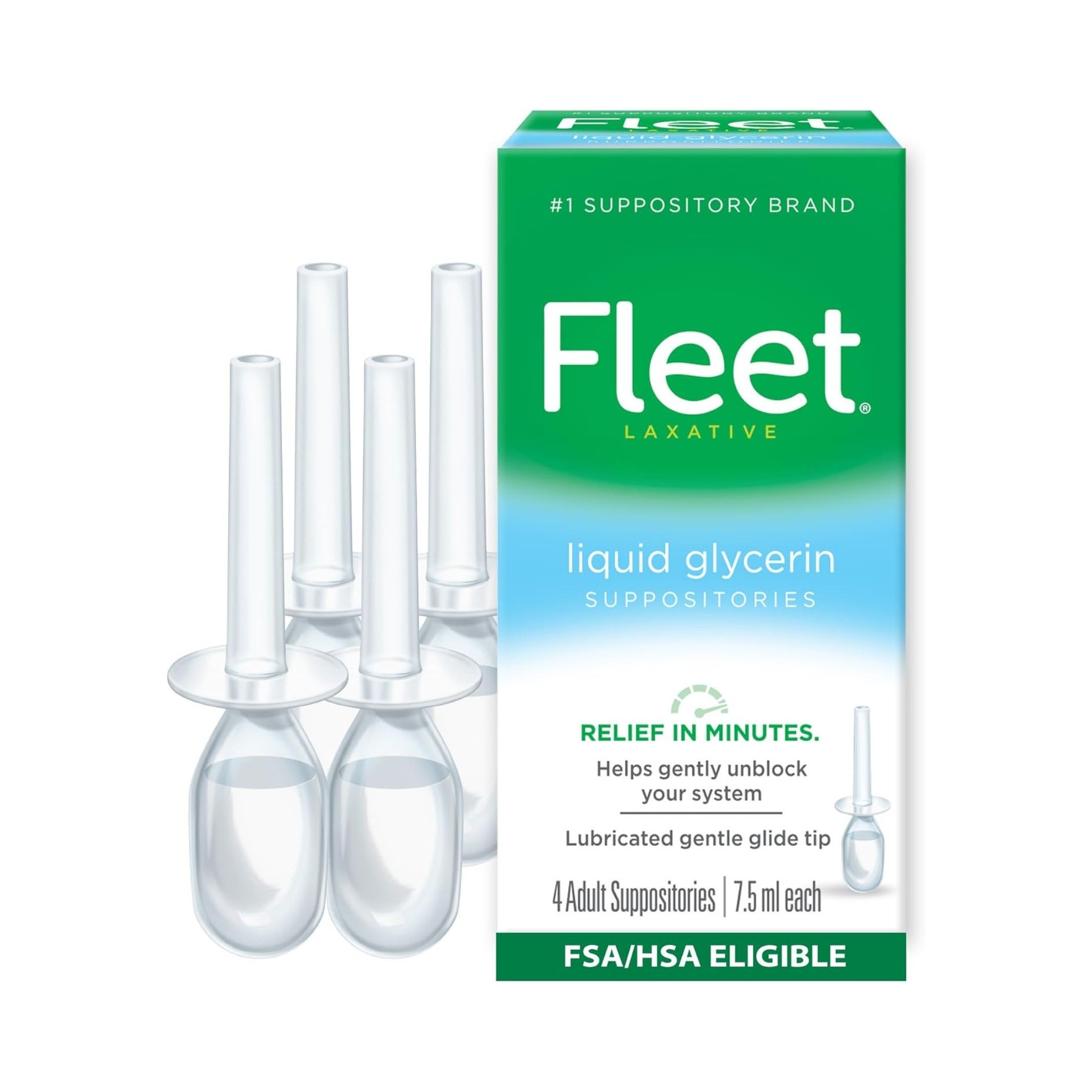 Fleet 7.5 Ml Liquid Glycerin Laxative Suppositories, Adult