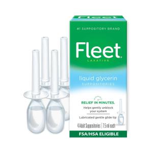 Fleet 7.5 Ml Liquid Glycerin Laxative Suppositories, Adult