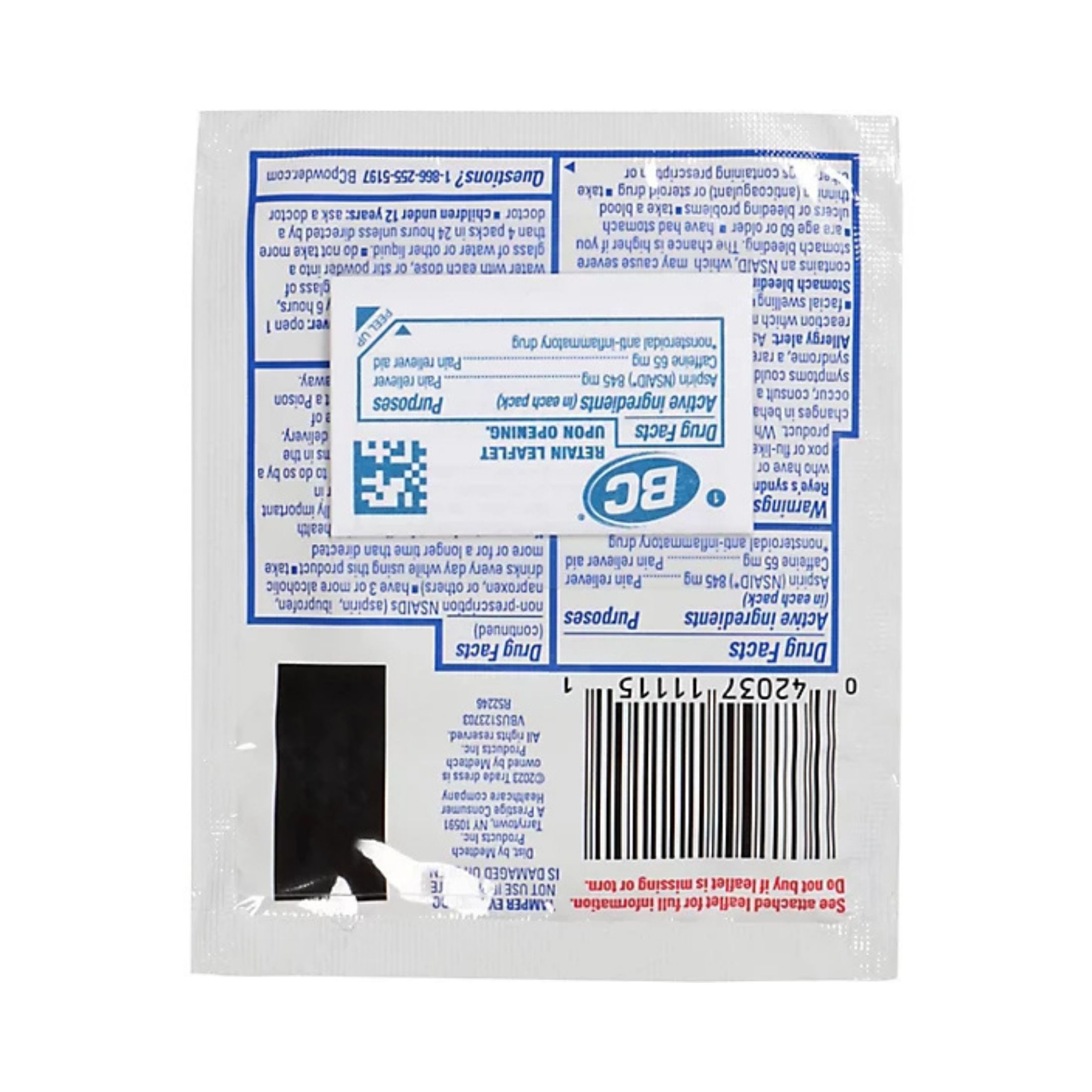 BC Headaches & Body Aches Fast Pain Relief Powder