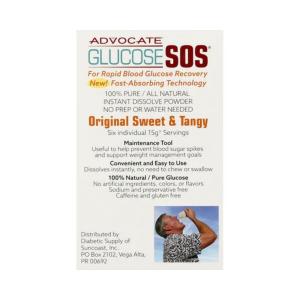 Advocate Glucose SOS Instant Dissolve Powder, Original Sweet & Tangy 3.3 Oz