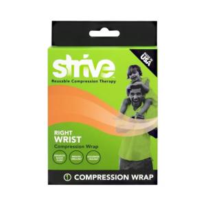 Strive Elastic Compression Therapy Wrap, Muscle Recovery And Joint Pain Relief For Right Wrist