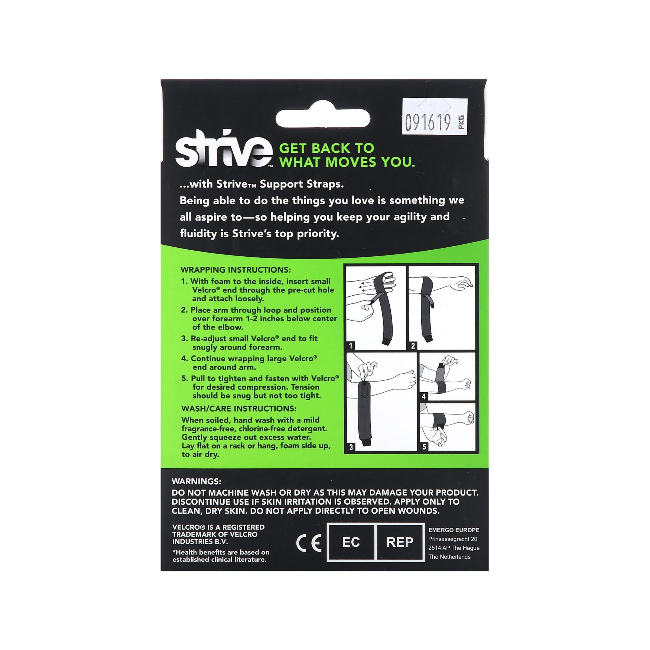 Strive Tennis Elbow Support Strap & Brace, Joint Pain Relief & Muscle Recovery