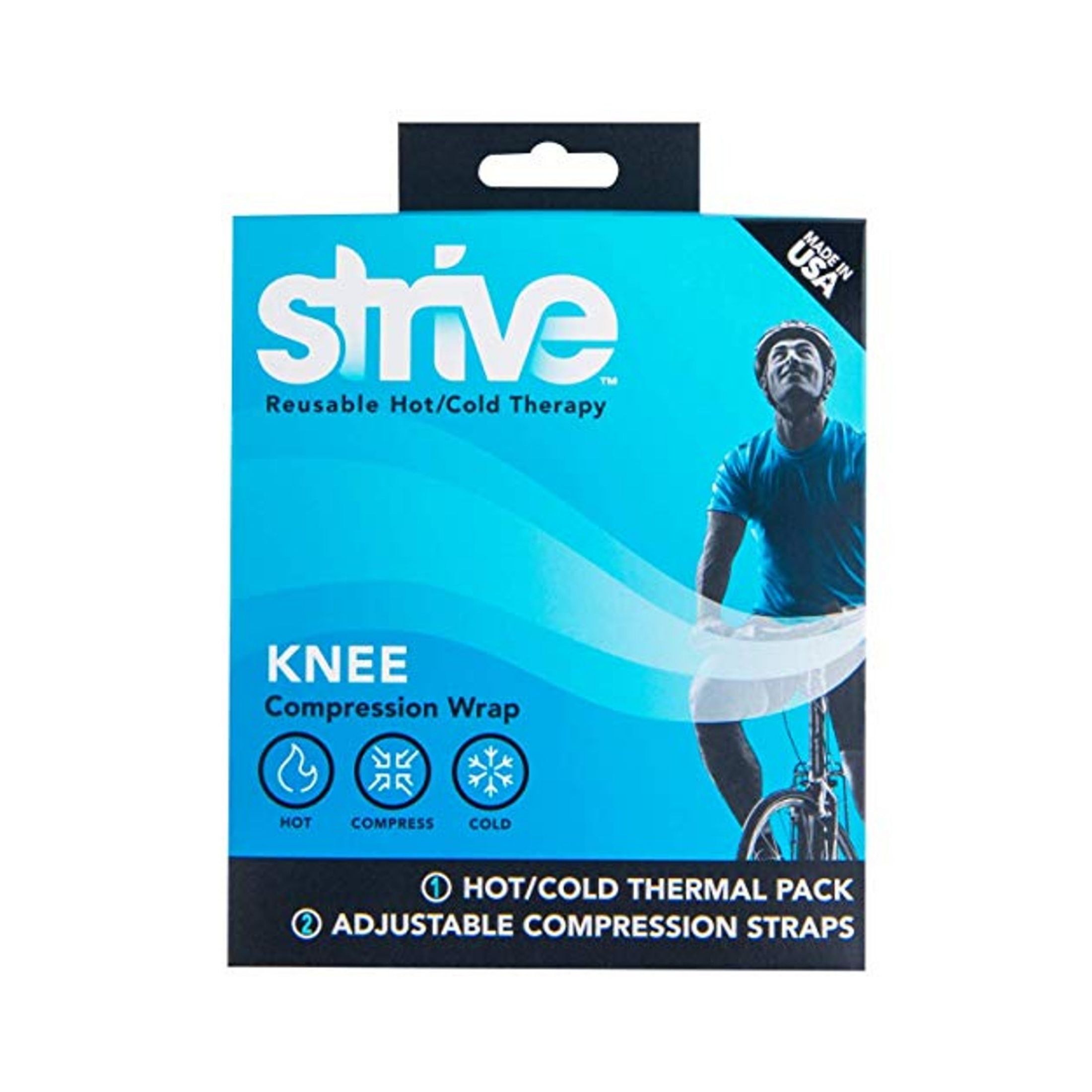 Strive Compression Therapy Wrap Joint Pain Relief And Muscle Recovery For Knee Hot And Cold Made In The USA