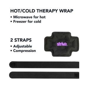 Strive Reusable Hot/Cold Therapy Ankle Compression Wrap Black One Size