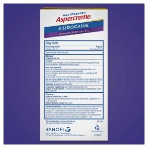 Aspercreme Max Strength Pain Relief Liquid, With 4% Lidocaine, Lavender Essential Oil, 2.5 Fl Oz (73 Ml)