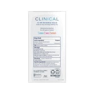 Secret Clinical Strength Invisible Solid Antiperspirant & Deodorant For Women - Stress Response - 1.6oz