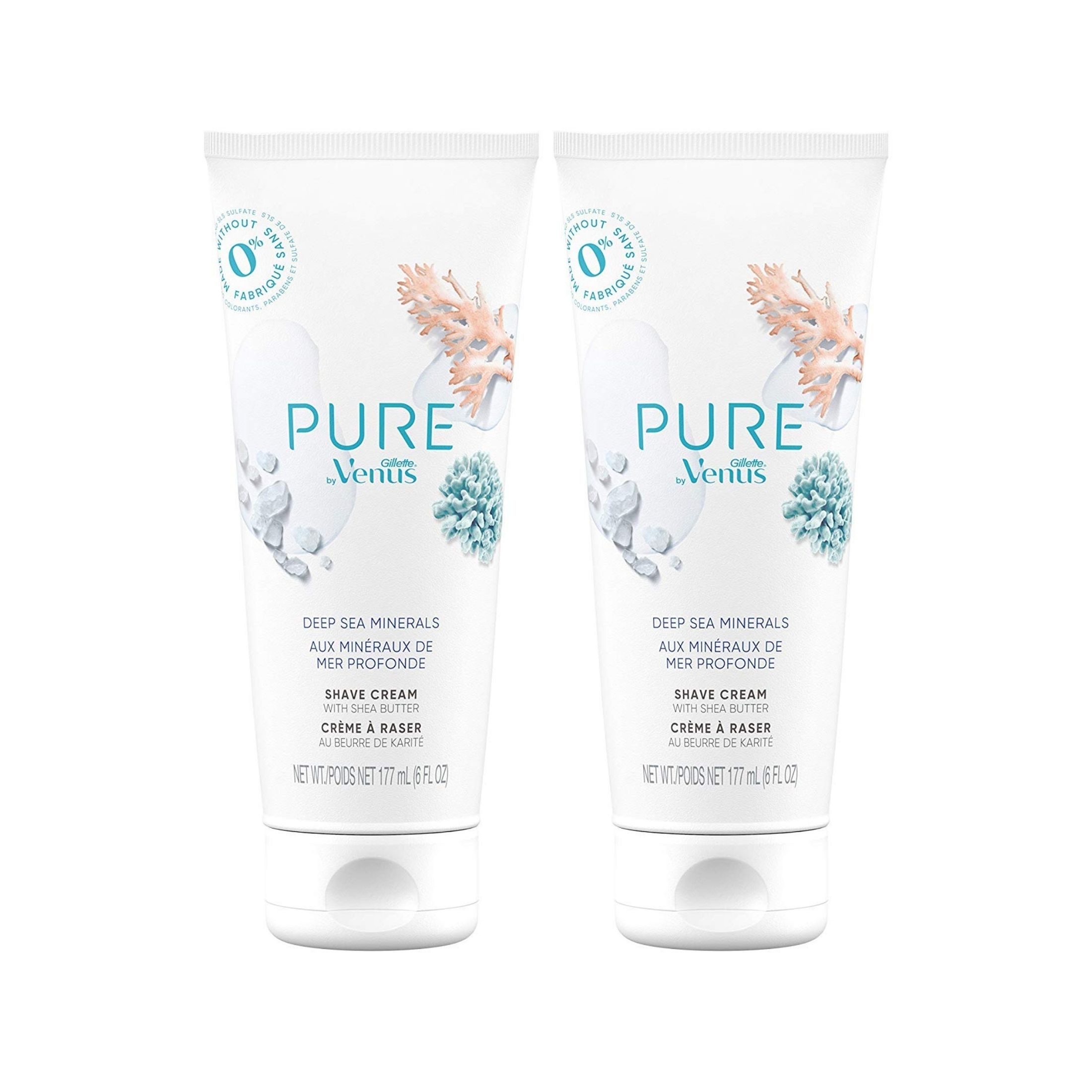 Gillette Venus Shave Cream, With Shea Butter, Deep Sea Minerals