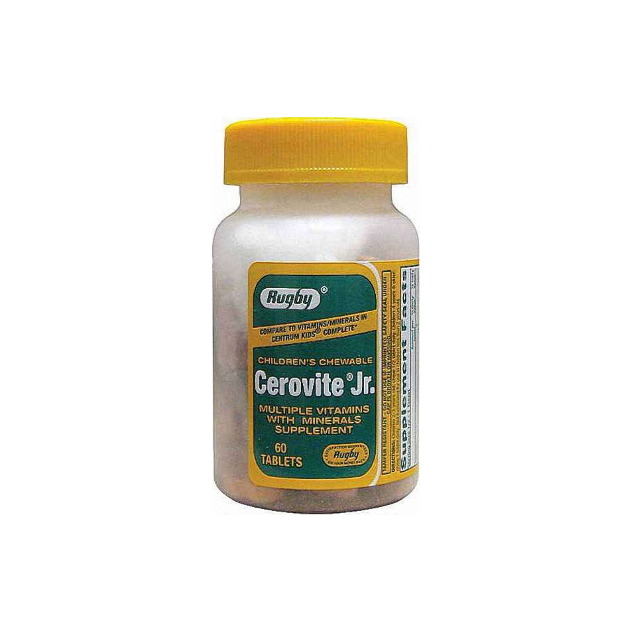 Rugby Cerovite Jr Children's Chewable - 60 Tabs