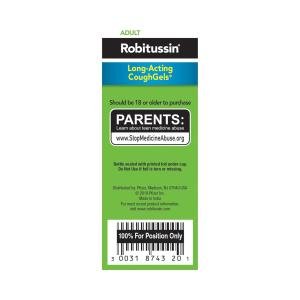 Robitussin Adult Long Acting Cough Gels