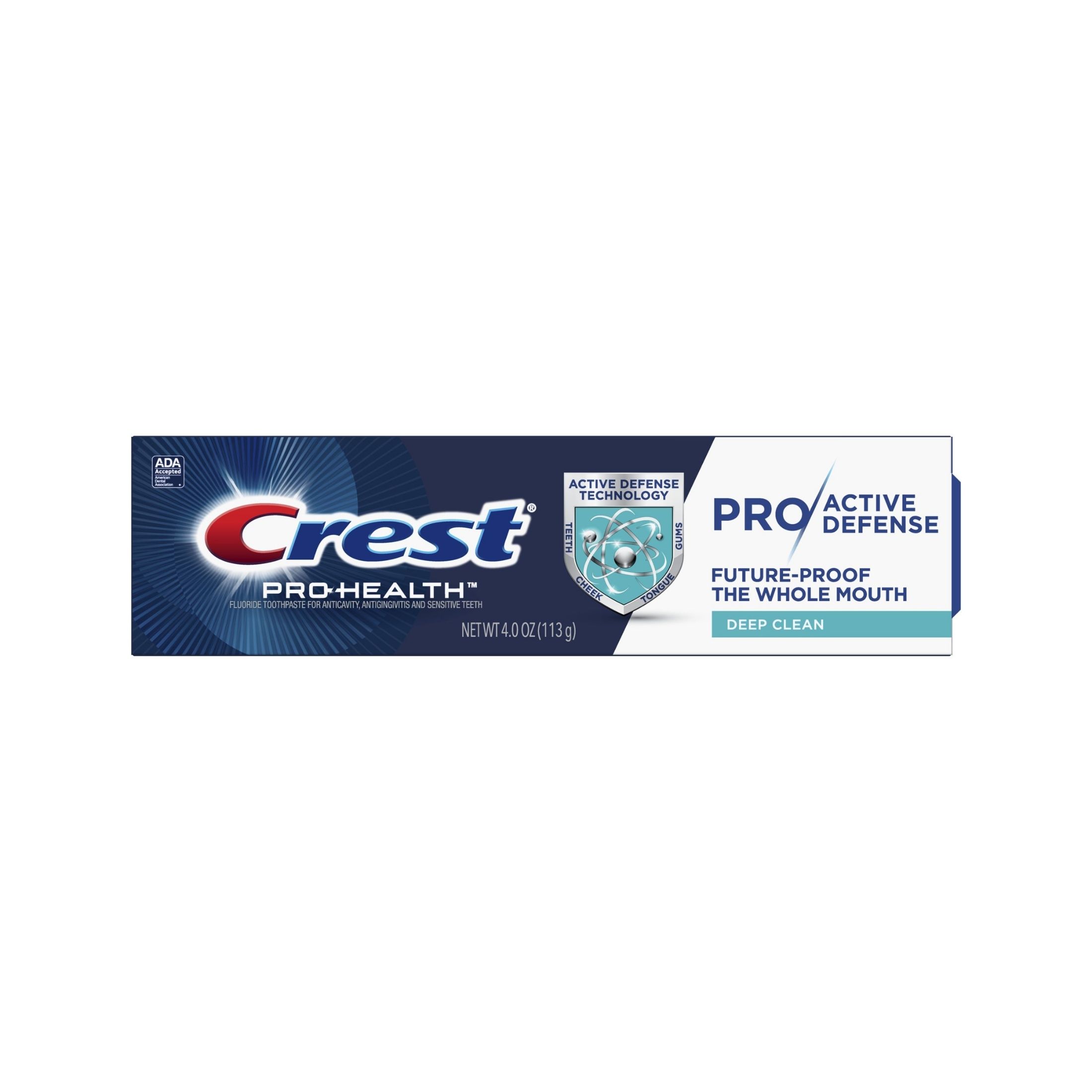 Crest Toothpaste, Fluoride, Pro Active Defense, Deep Clean 4 Oz