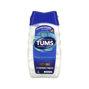 Tums Chewable Antacid Tablets For Ultra Strength Heartburn Relief, Peppermint