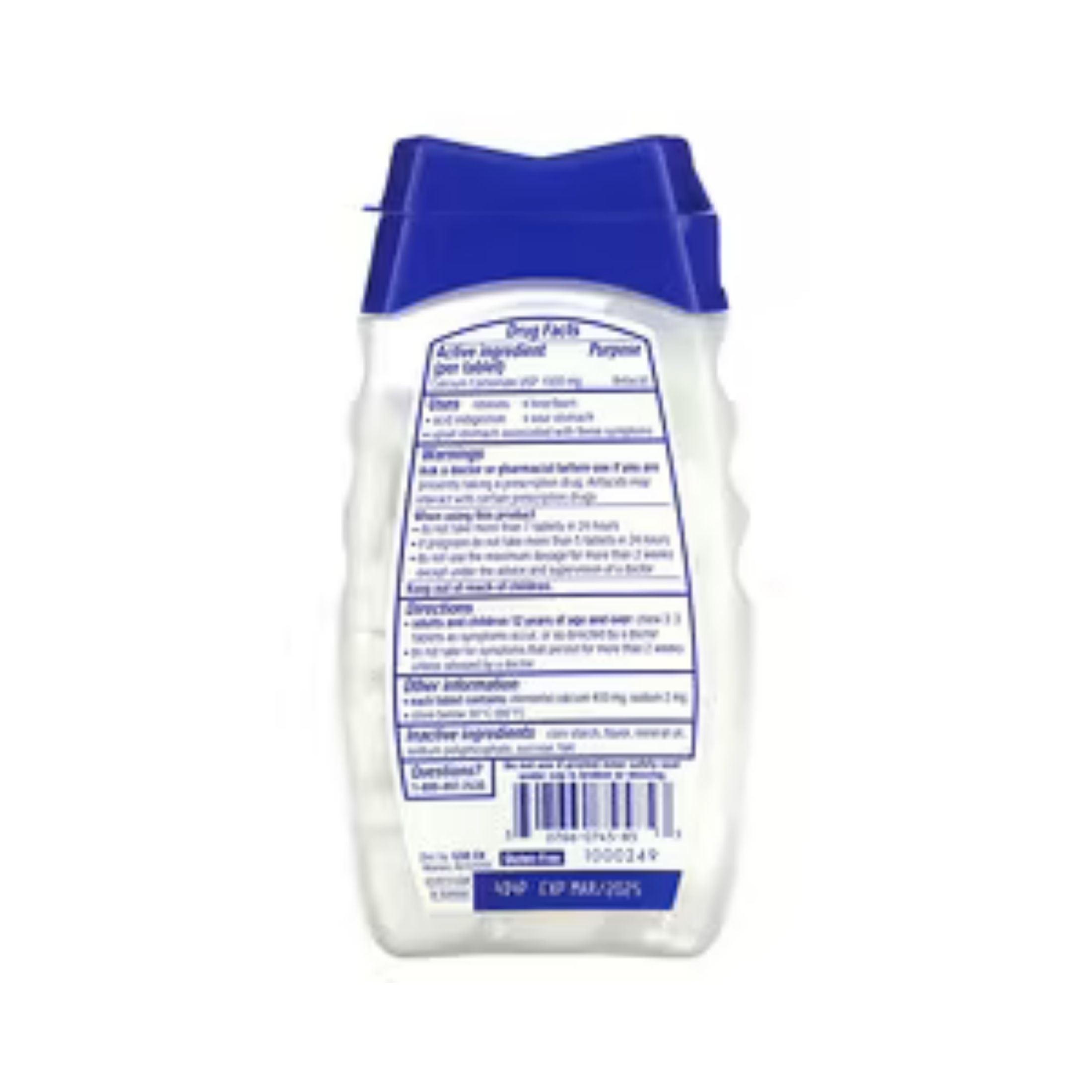 Tums Chewable Antacid Tablets For Ultra Strength Heartburn Relief, Peppermint