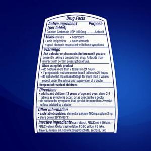 Tums Ultra Strength Tropical Fruit Antacid Chewable Tablets 72ct