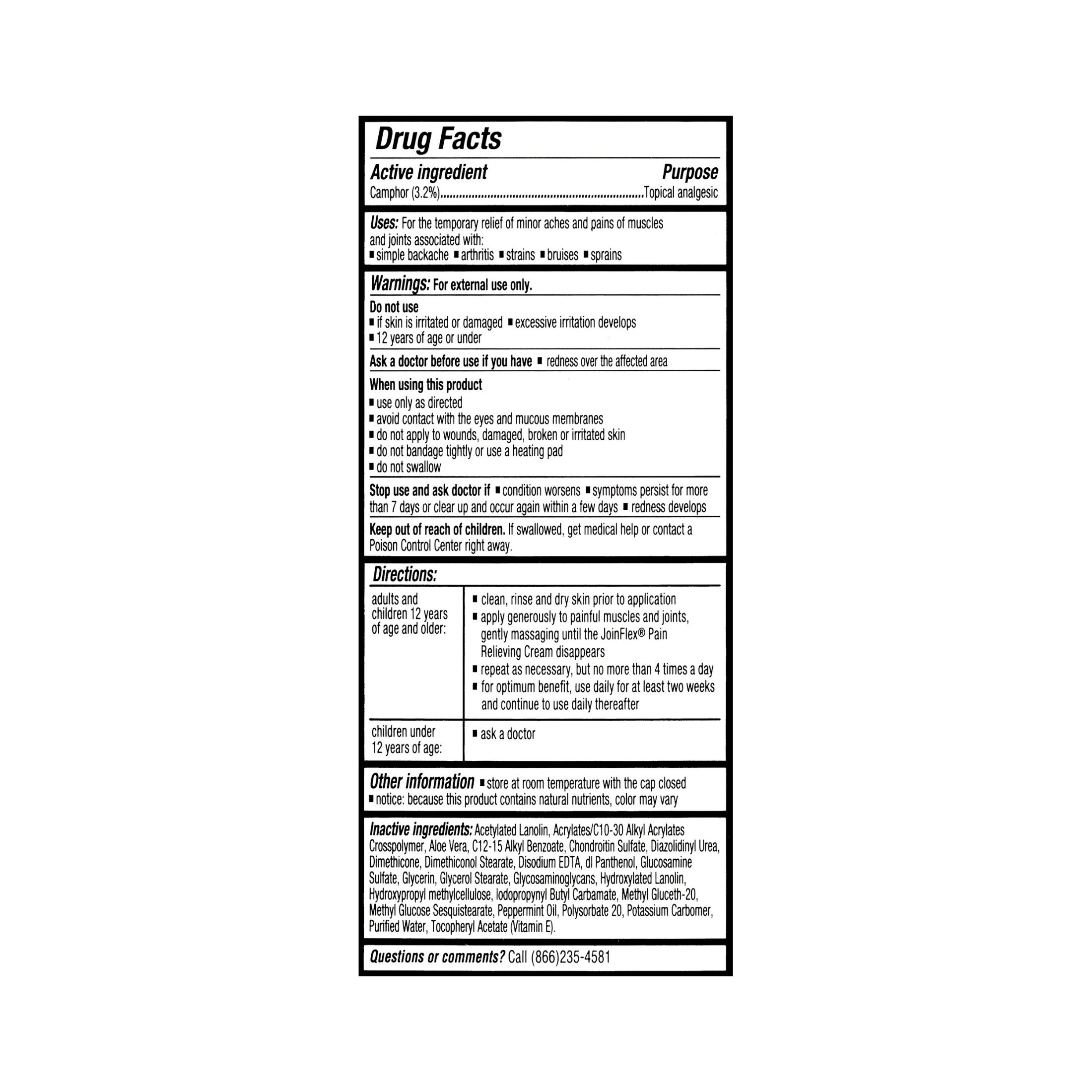 JointFlex Pain Relief Cream For & Arthritis Pain, 4 Oz