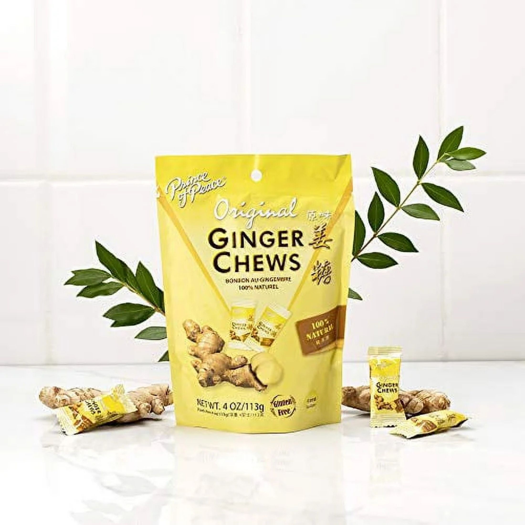 Prince of Peace Original Ginger Chews 4.4 Oz - Chewy Candy