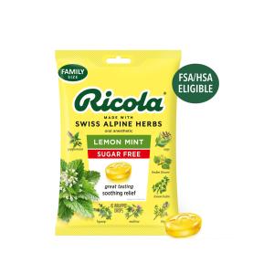 Ricola Sugar Free Lemon Mint Herb Throat Drops 19 Ct Bag