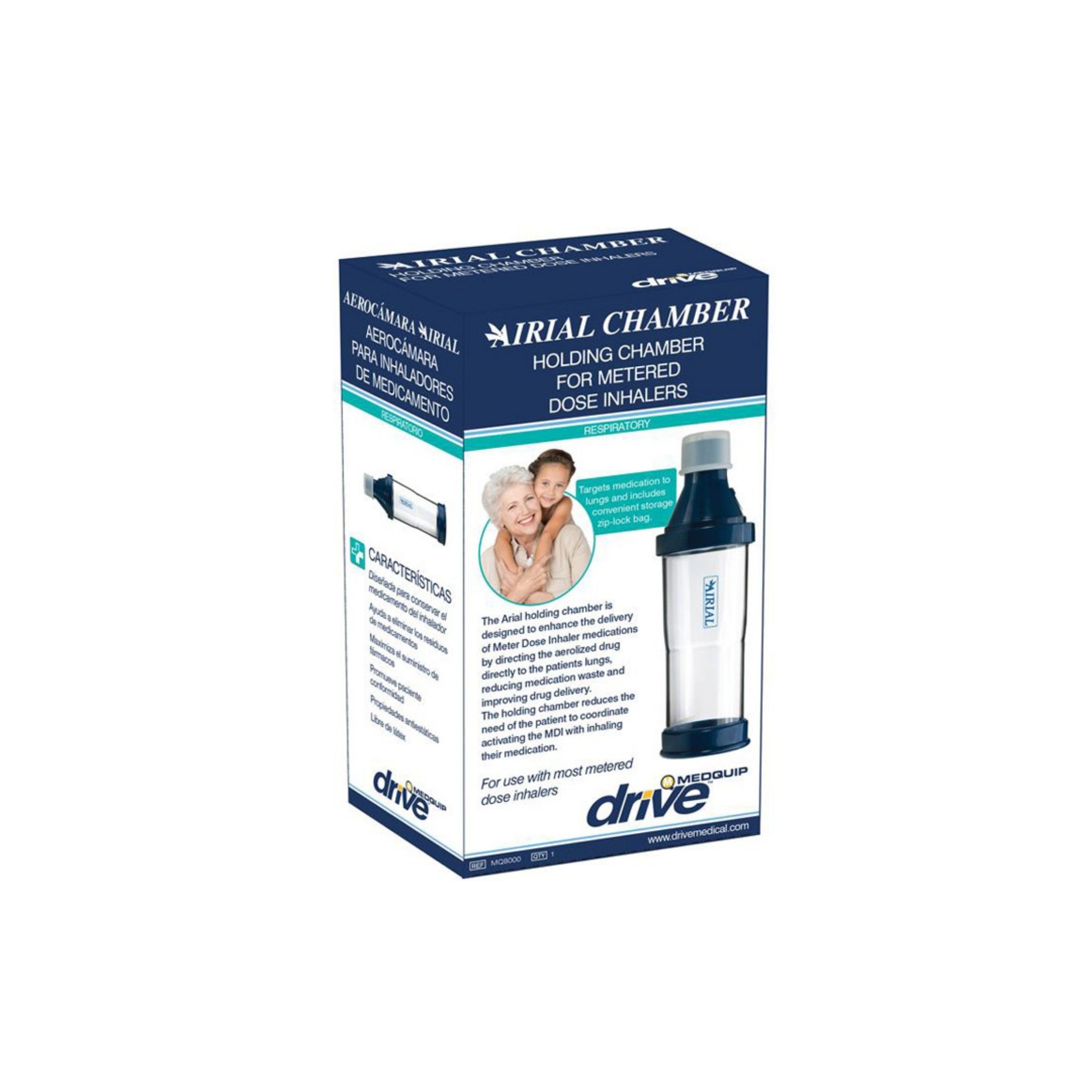 Drive Medical Airial Holding Chamber For Meter Dose Inhalers