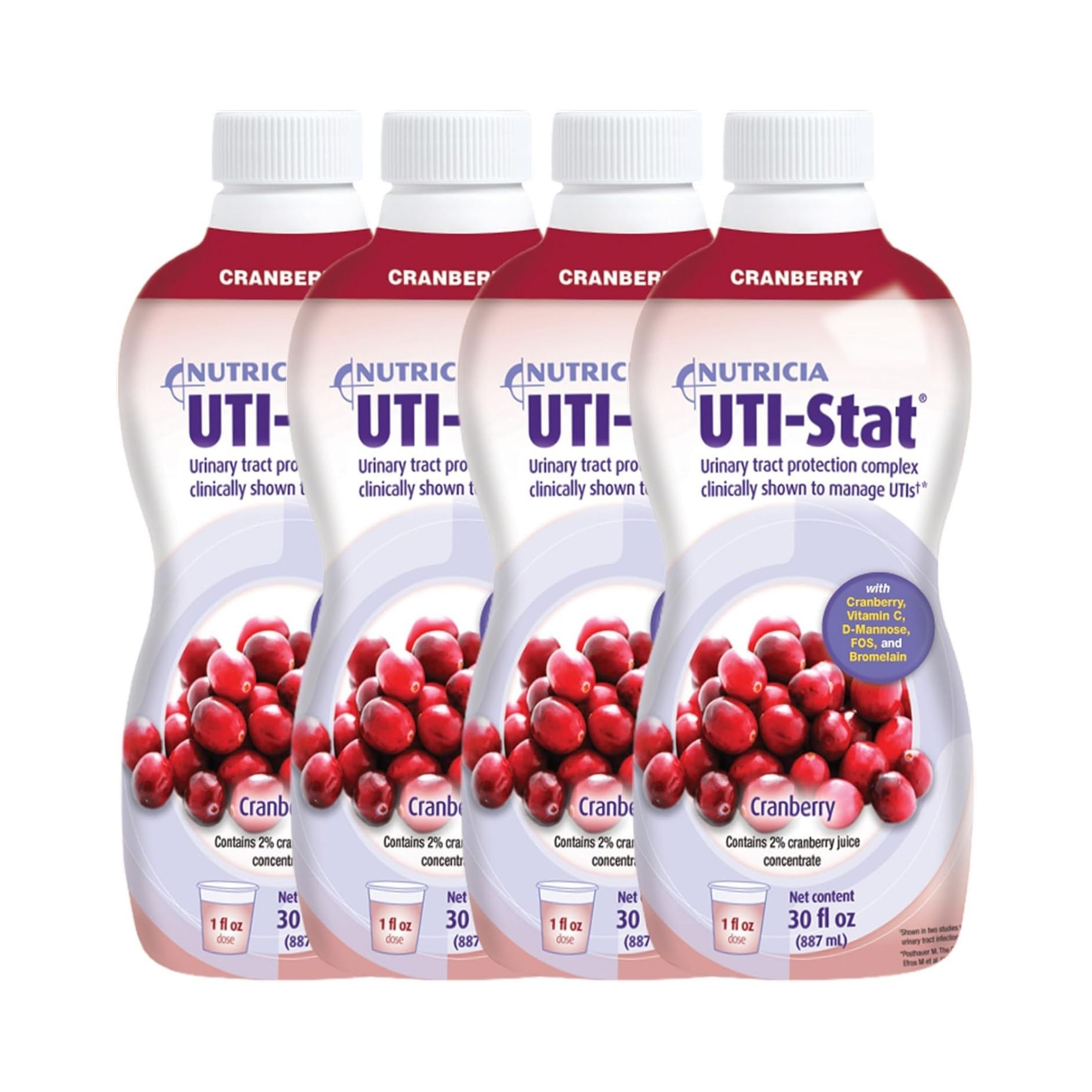 Uti Stat Liquid Cranberry 4 X 30 Oz