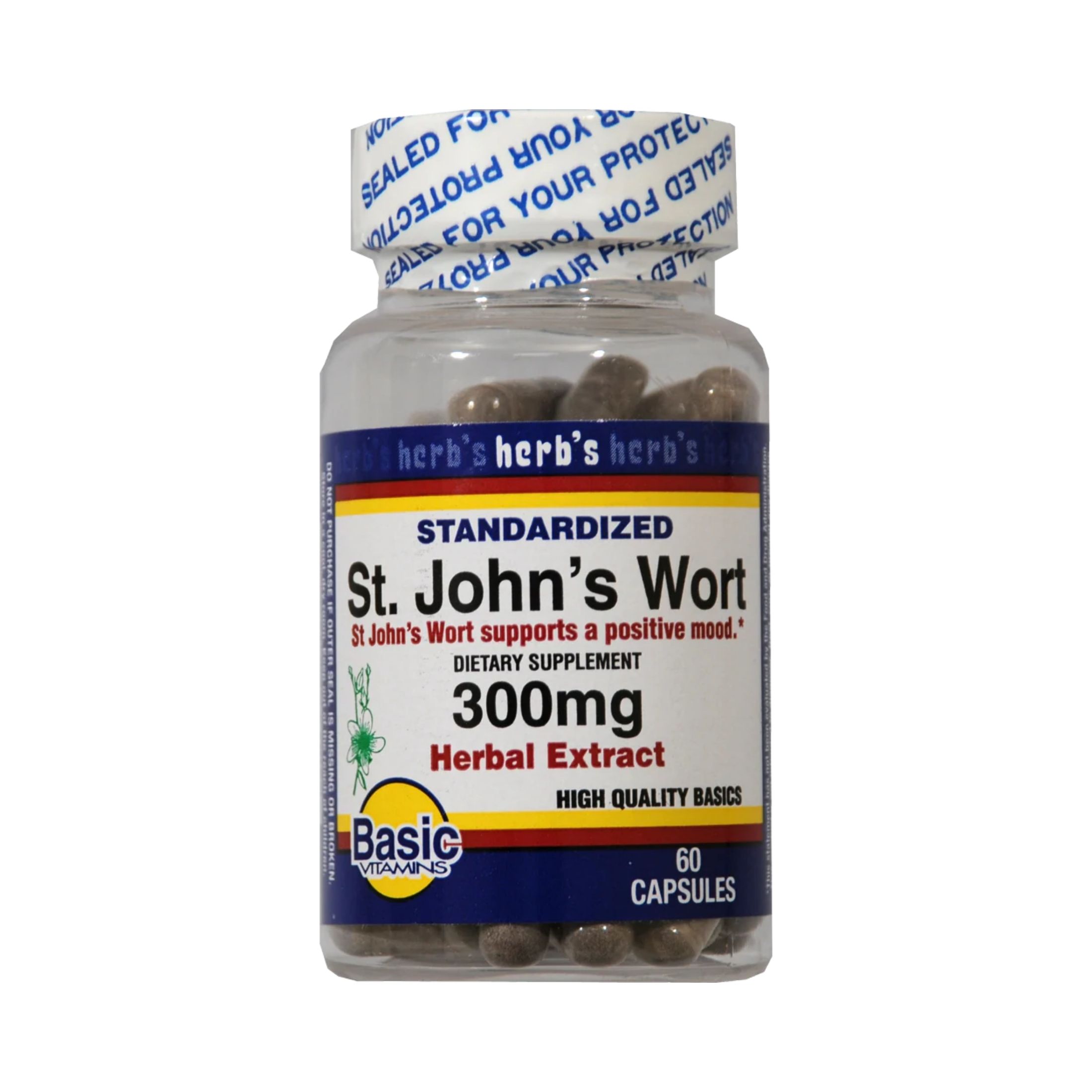 Basic Vitamins St John's Wort 300 Mg Caps
