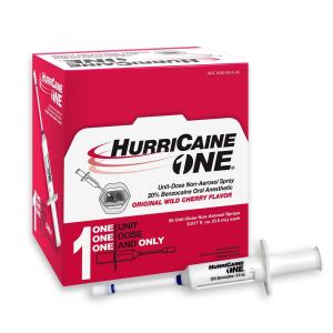 HurriCaine 20 % Benzocaine Oral Anesthetic Wild Chery Spry-2x0.5 Ml