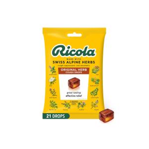 Ricola Natural Herb Cough Suppressant Throat Drops, Original