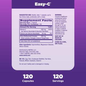 Natrol Easy-C 500mg Immune Health Tablets - 120ct