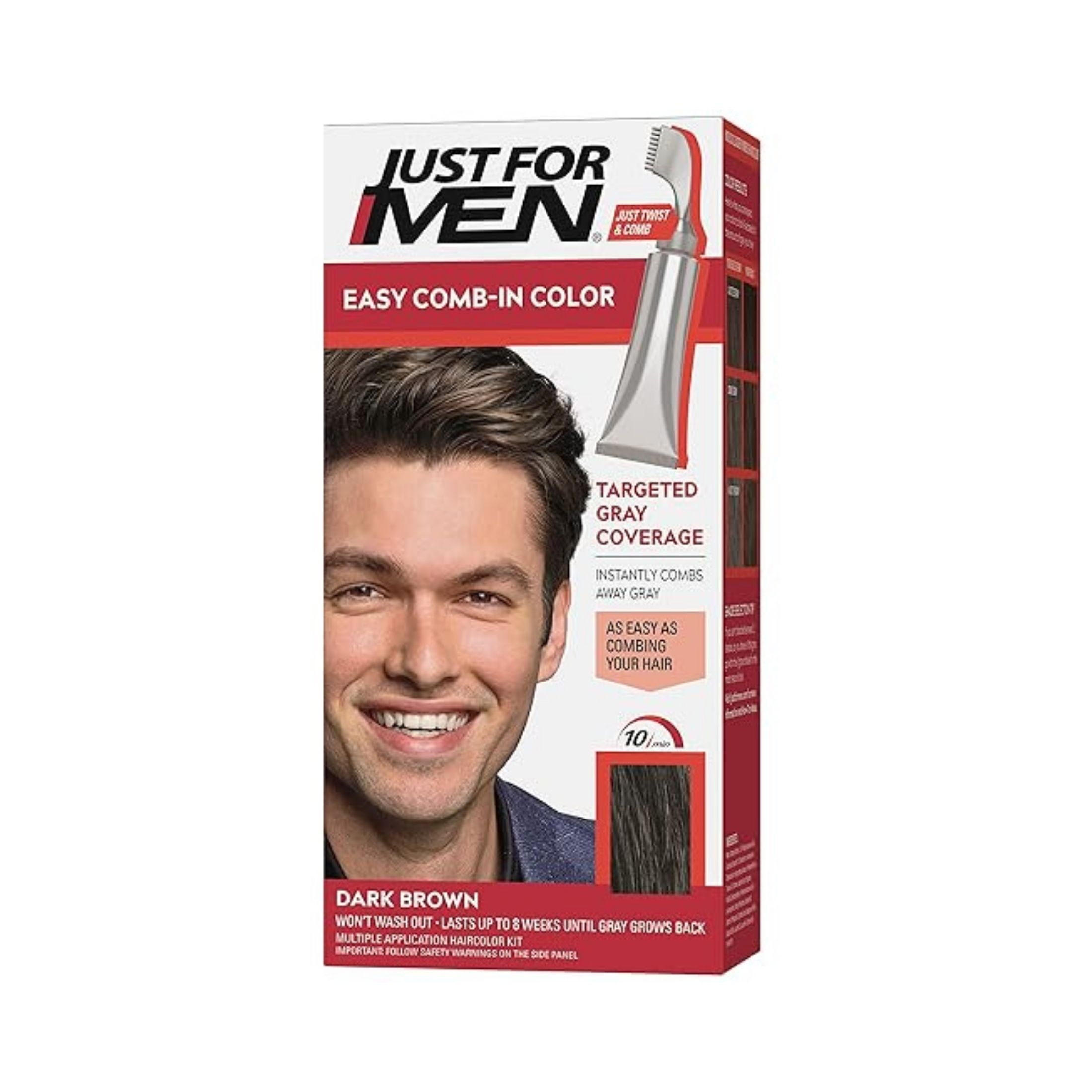 Just For Men Dark Brown A 45 Easy Comb In Color 1 Kit