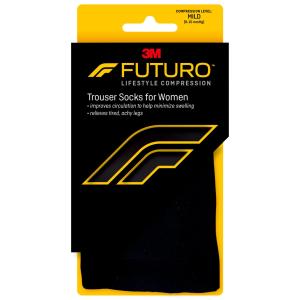 Futuro Trouser Socks, Knee Highs, For Women, Mild, Black