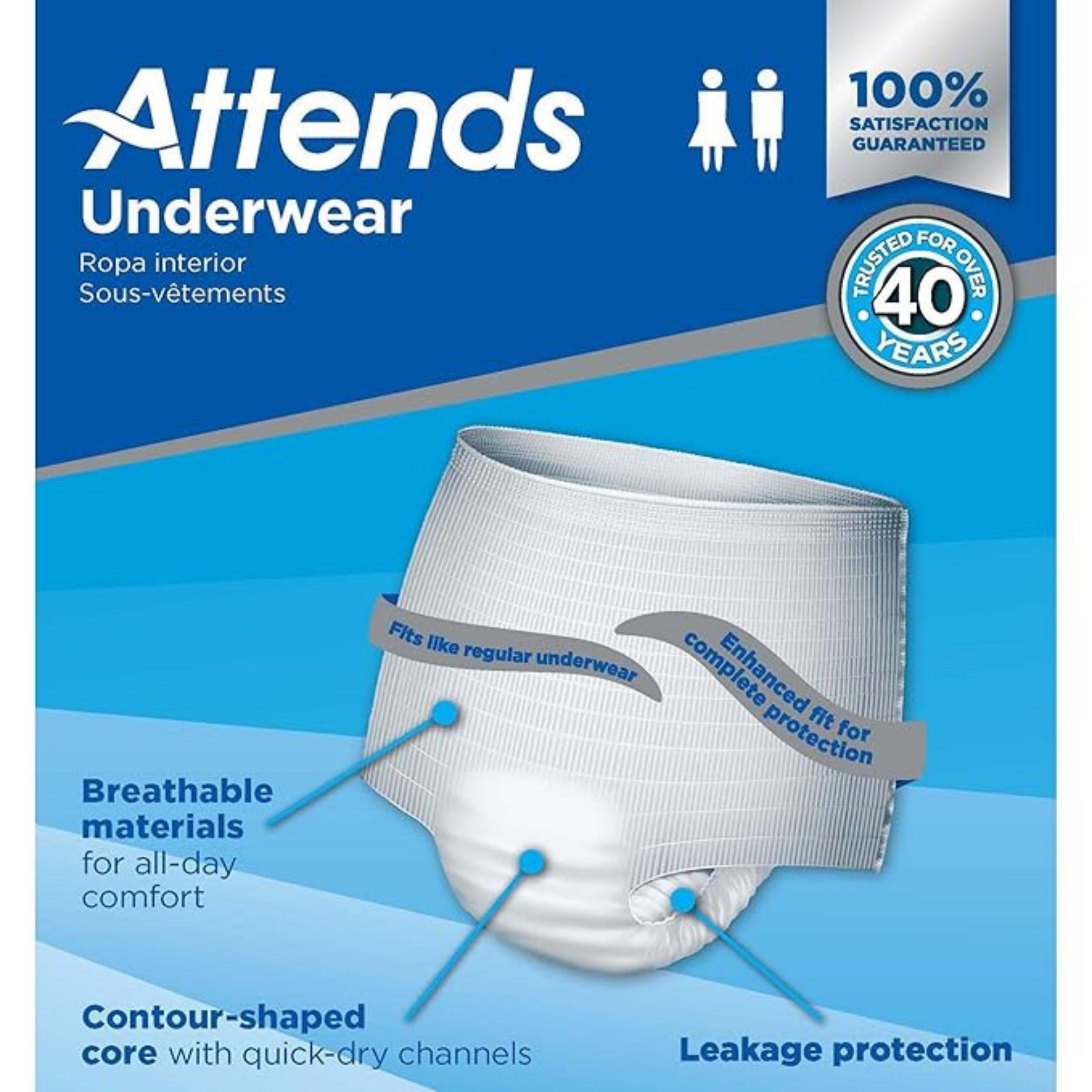 Attends Disposable Underwear, Heavy