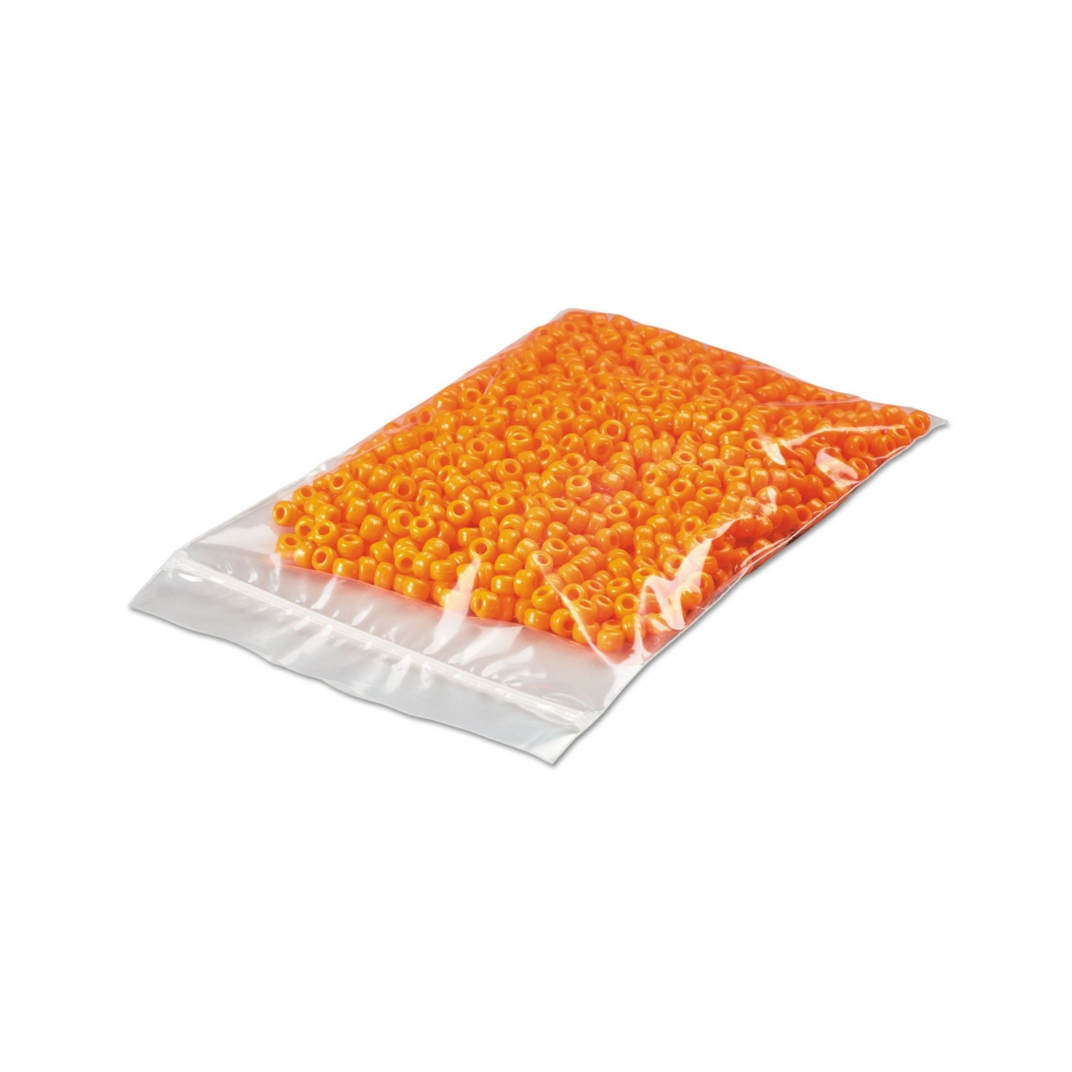 General Supply Zip Reclosable Poly Bags, 2 Mil, 5" X 8", Clear, 1