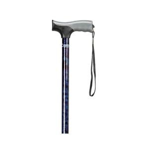 Carex Soft Grip Cane, Blue Designer